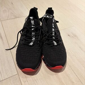 NEW 2 Pairs :Black and White Athletic Sneakers